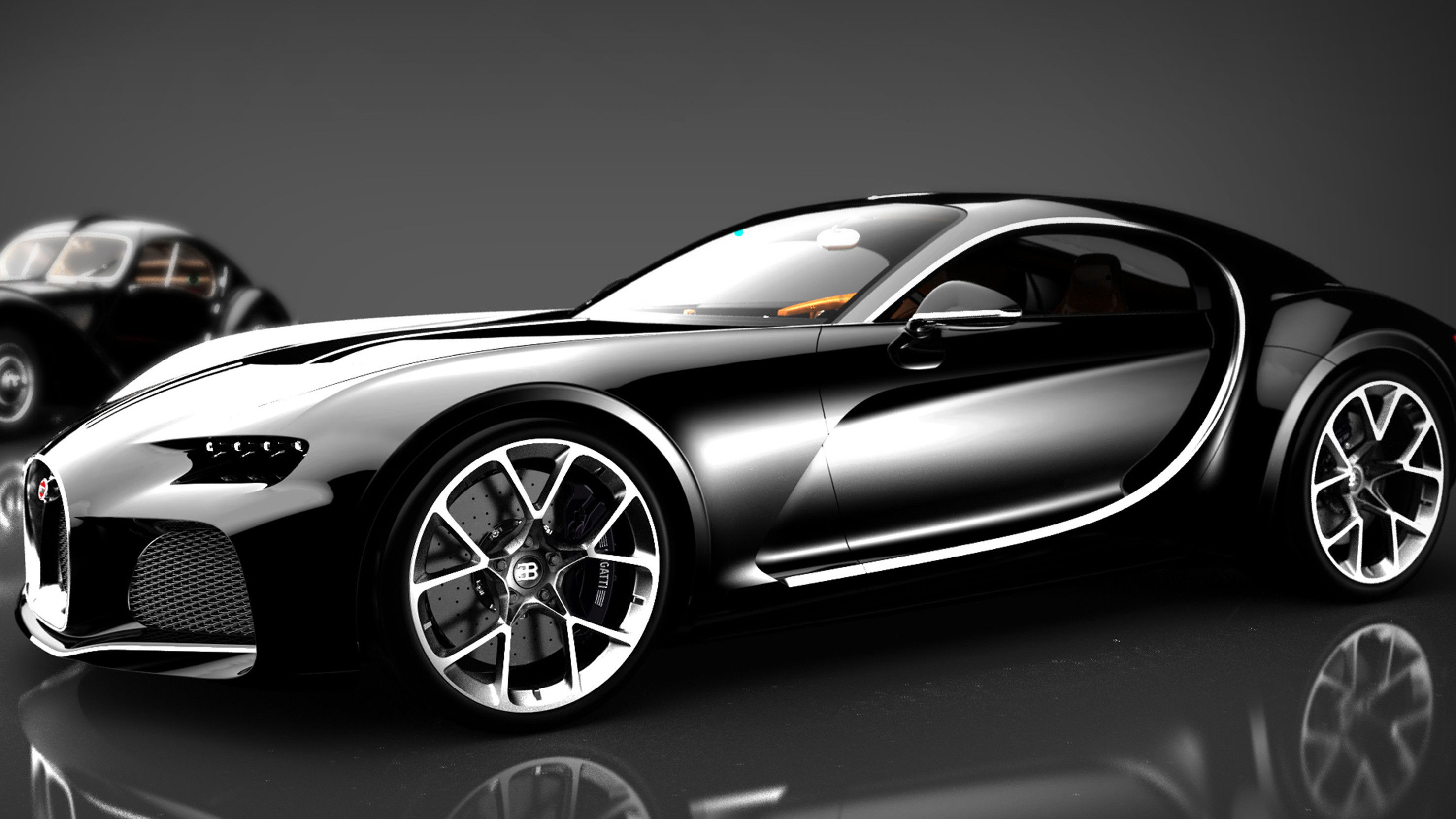 A 2015 Bugatti design study for a front-engined car